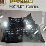 Komplet pościeli Milano 4cz 160/200 czarny-niebieski