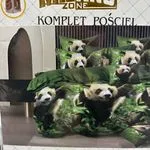 Komplet pościeli Milano 4cz 160/200 panda zielona