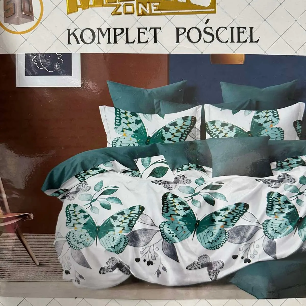 Komplet pościeli Milano 4CZ 160/200 motywy motyli
