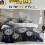 Komplet pościeli Milano 4cz 160/200 szary z dmuchawcami