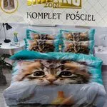 Komplet pościeli Milano 4cz 160/200 z kotem