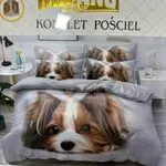 Komplet pościeli Milano 4cz 160/200 z Yorkie