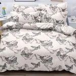Pościel Fashion Home Satyna Bawełna 3CZ 200x220 Motyw Motyli