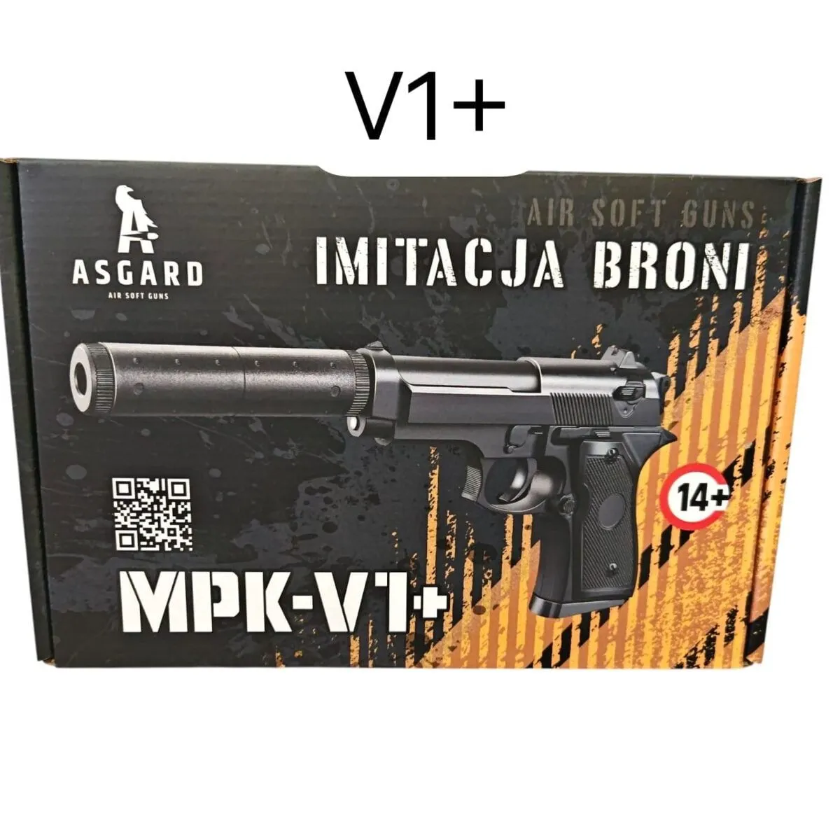 Pistolet metalowy MPK-V1+ Asgard imitacja broni 14+