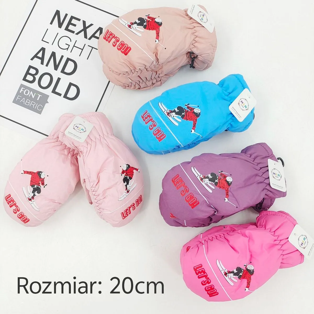 Rękawiczki Dziecięce NEXA LIGHT LET'S GO Rozmiar 20cm
