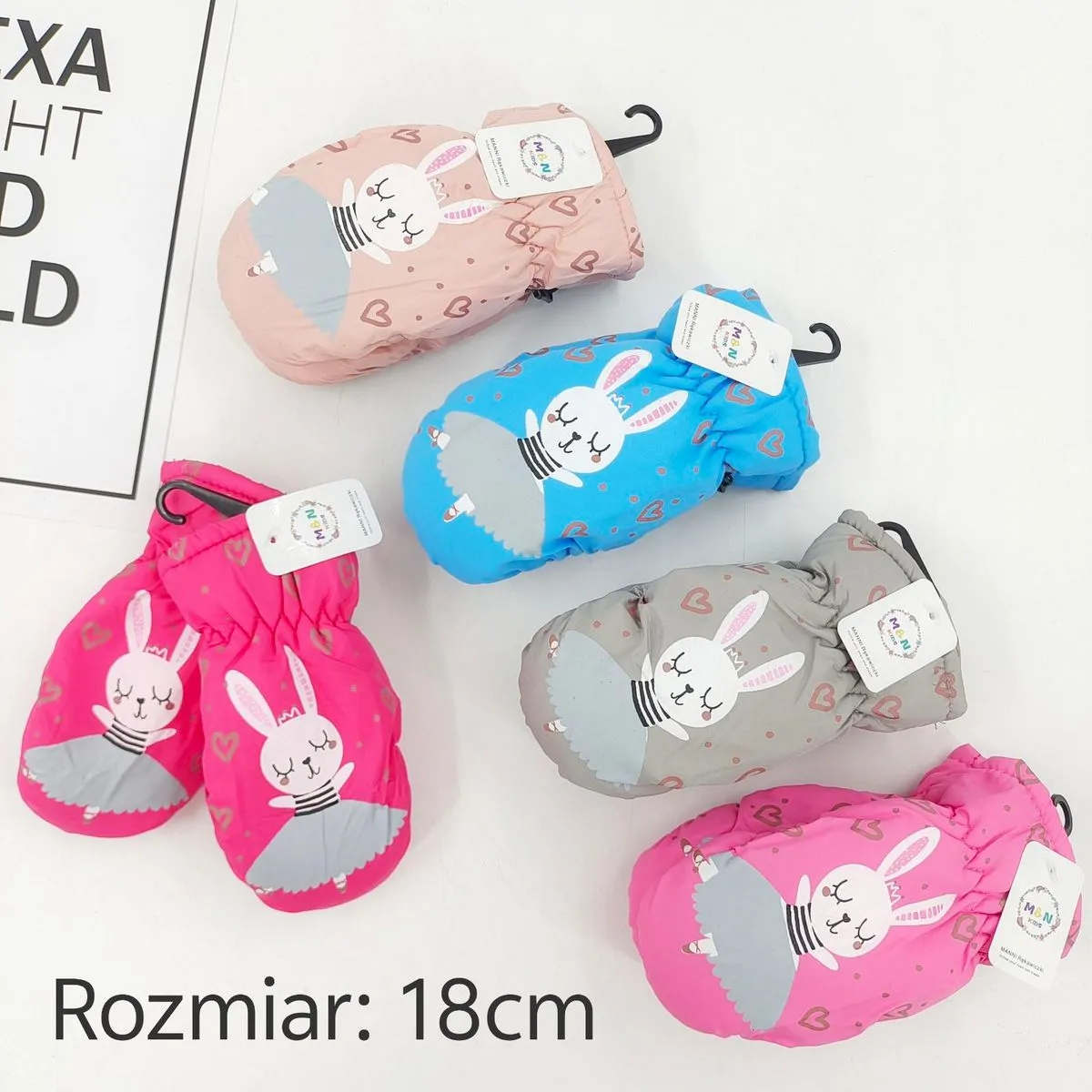 Rękawiczki Dziecięce z Królikiem 18cm