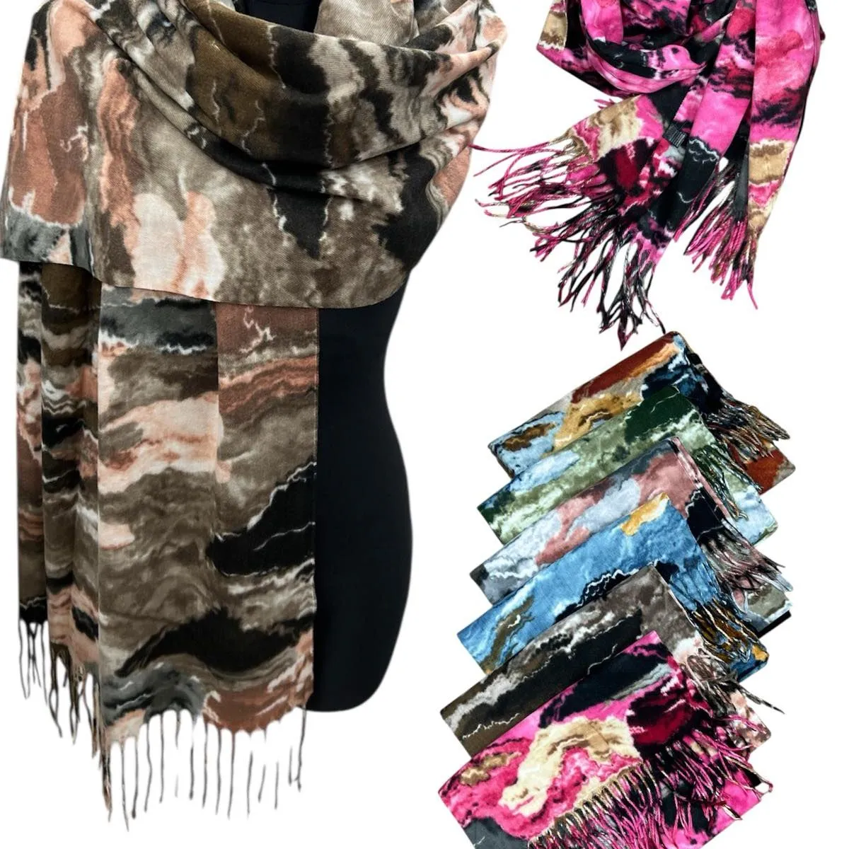 Szaliki damskie viscose wełna C889138009