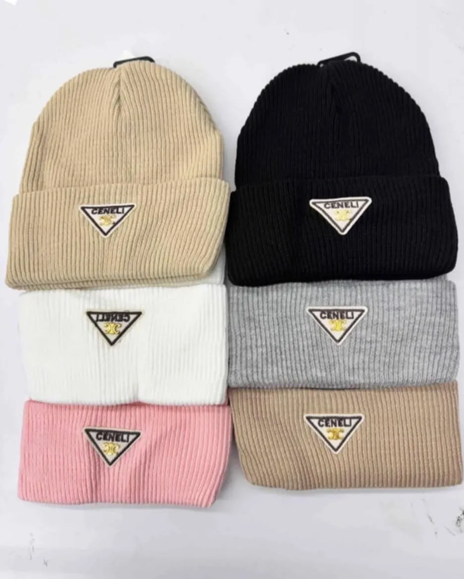Czapki damskie beanie Cenelli 6 kolorów