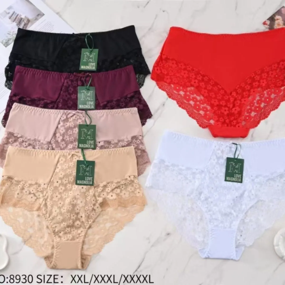 Majtki damskie koronkowe XXL/XXXL/XXXXL NO.8930