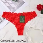 Stringi damskie Love Magnolia czerwone koronka L/XL/XXL