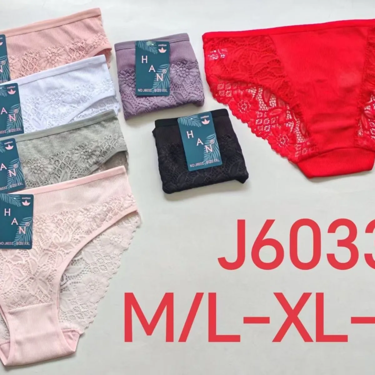 Majtki damskie koronkowe J6033 M/L-XL-2XL