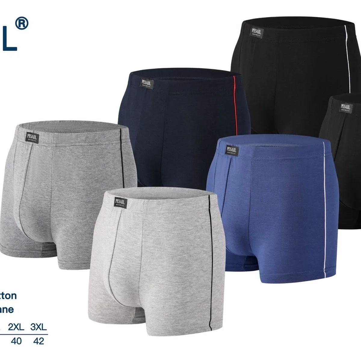 Bokserki męskie PESASIL BT-001 95% bawełna S-XXL