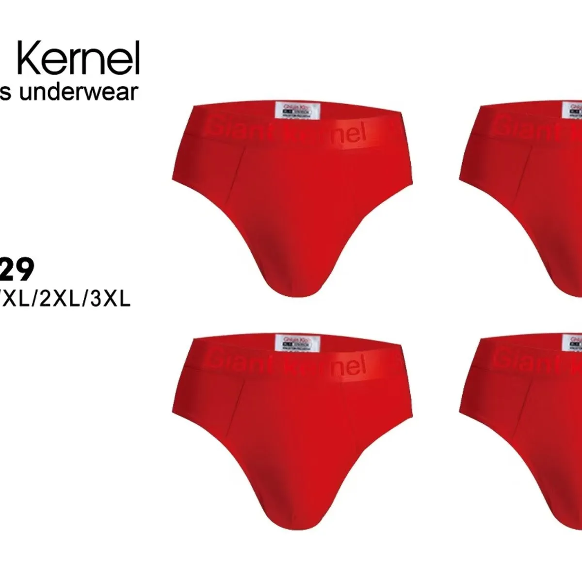 Bokserki męskie Giant Kernel czerwone M/L/XL/XXL/3XL