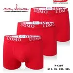 Bokserki męskie UOMO 3 szt. Trendy Boy F-1268 M-XXL czerwone