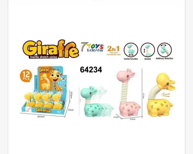 Zabawki Girafle Stretch Series 7TOYS 12 szt