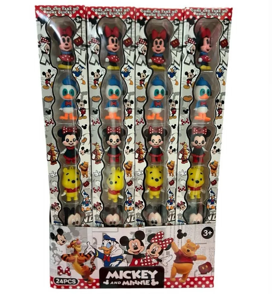 Zestaw gumek do włosów Mickey i Minnie 24 szt