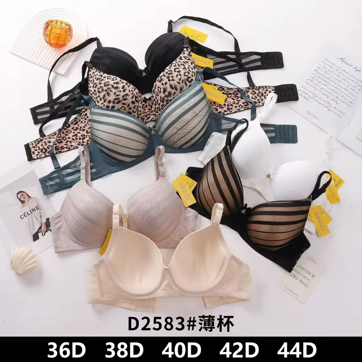 Biustonosz Damski Push-up D2583 Rozmiary 36D-44D