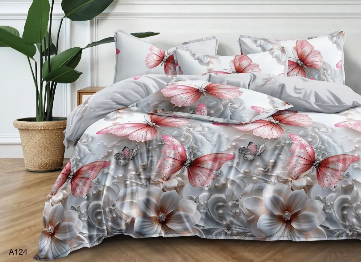 Komplet Pościel Fashion Home Satyna Bawełna 200x220cm 3cz