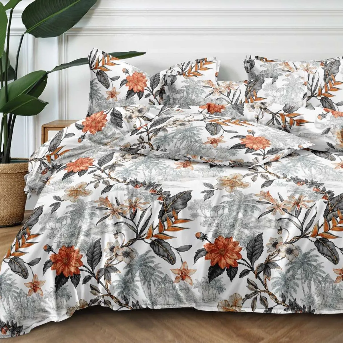 Komplet Pościel Fashion Home Satyna Bawełna 200x220cm 3cz