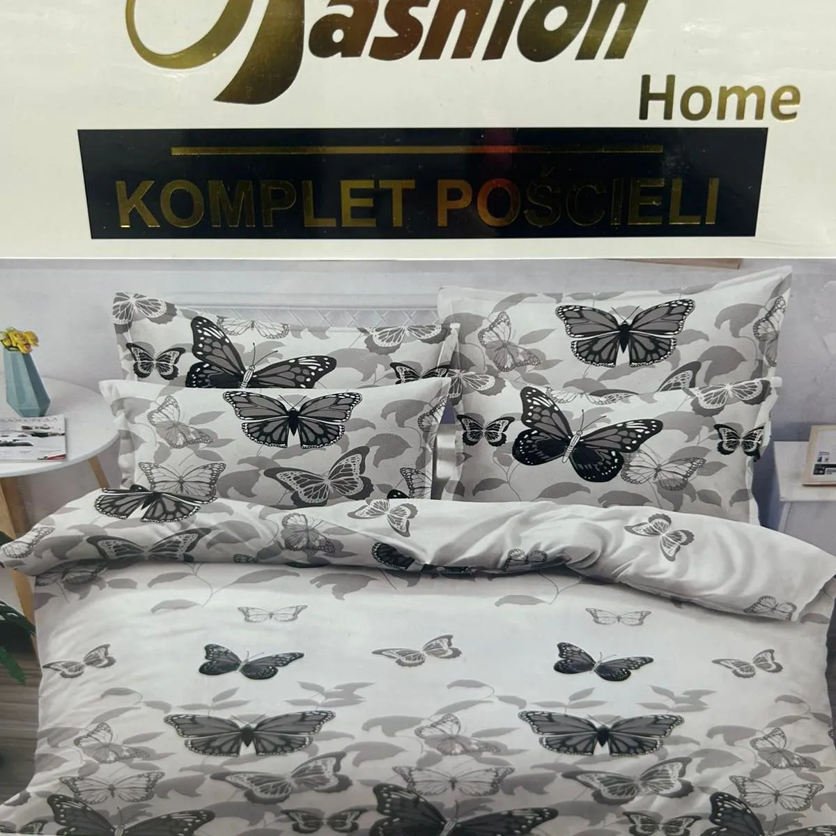 Komplet Pościeli Fashion Home Satyna Bawełna 200x220cm 3cz