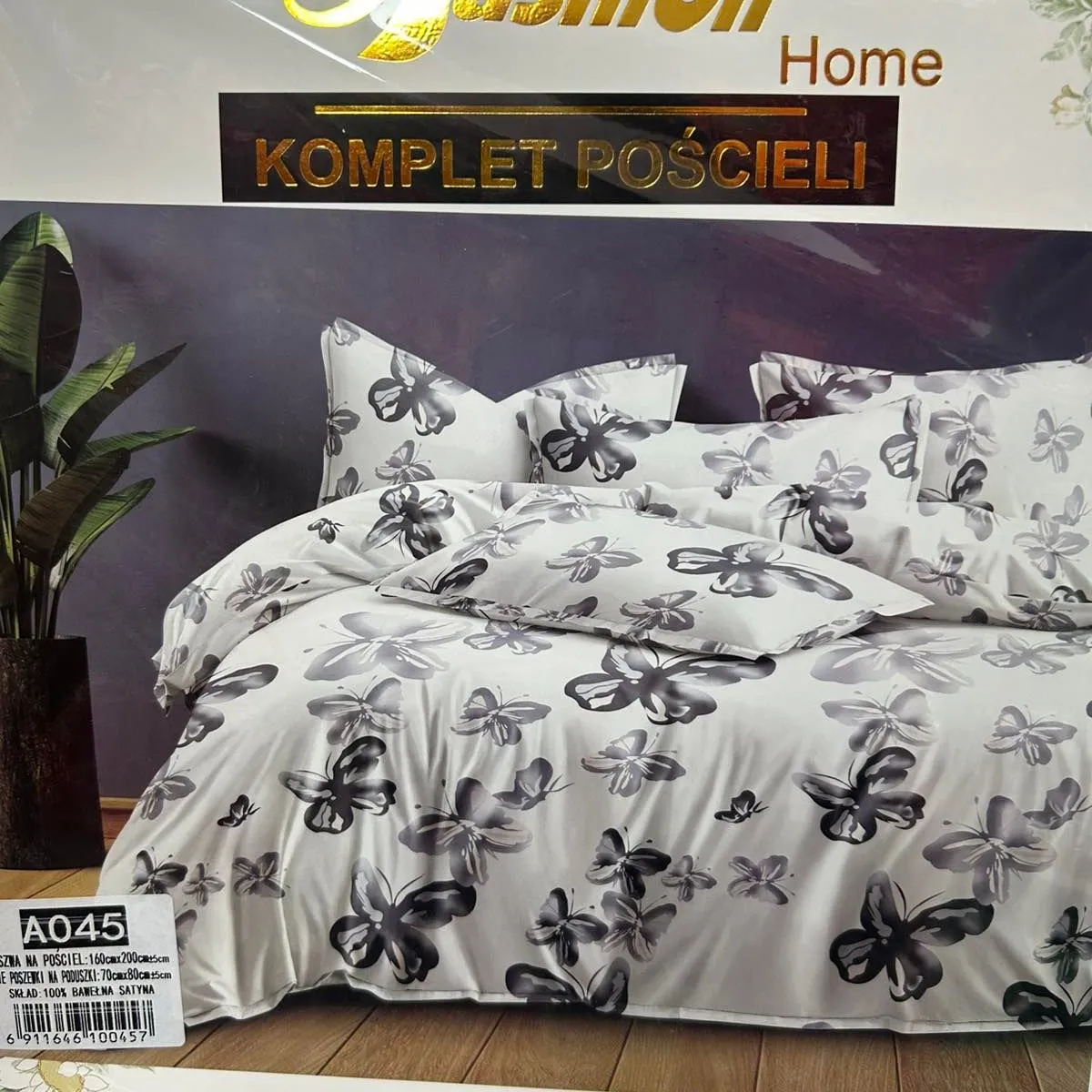 Komplet Pościeli Fashion Home Satyna Bawełna 160x200cm 3cz