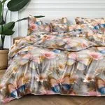 Komplet Pościel Fashion Home Satyna Bawełna 160x200cm 3cz Motyl
