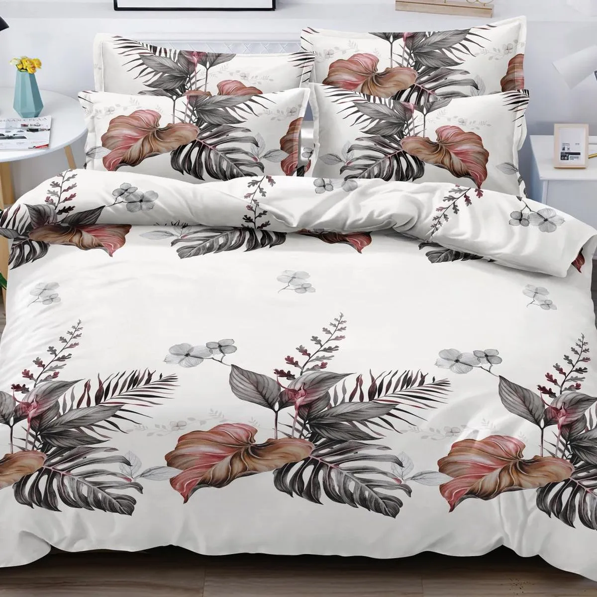 Komplet Pościel Fashion Home Satyna Bawełna 160x200cm 3cz