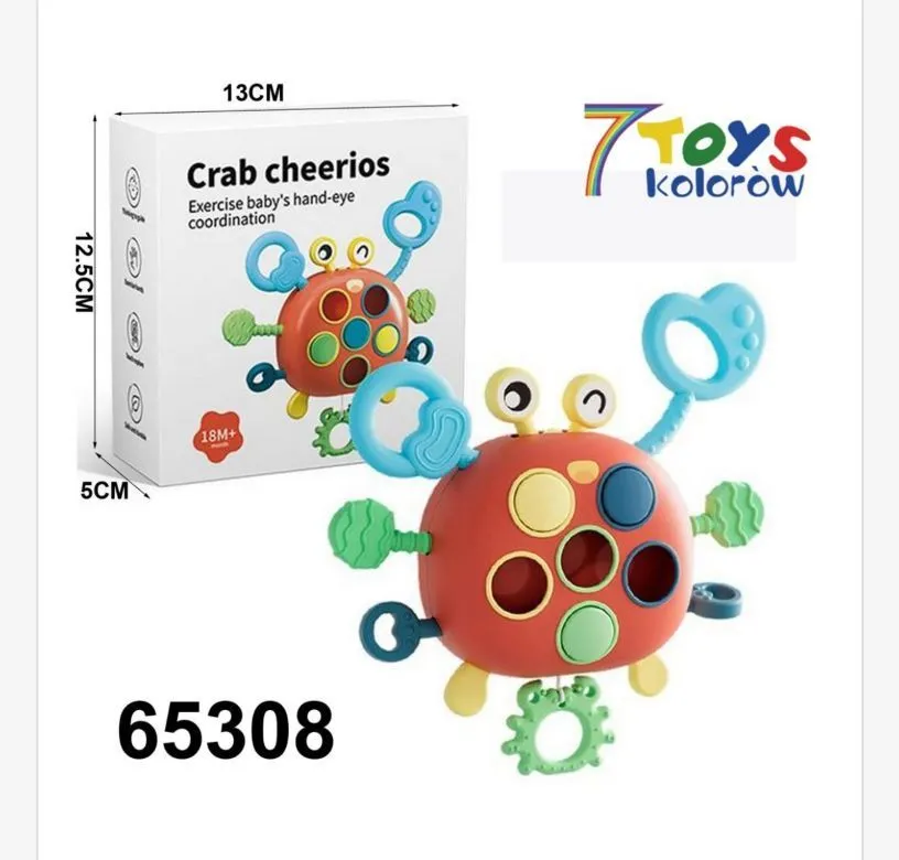 Zabawka Crab Cheerios koordynacja ręka-oko 13cm