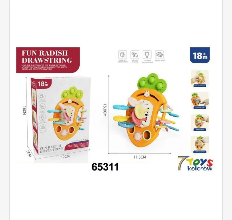 Zabawka Fun Radish Draw String 18m, 12x15x11cm