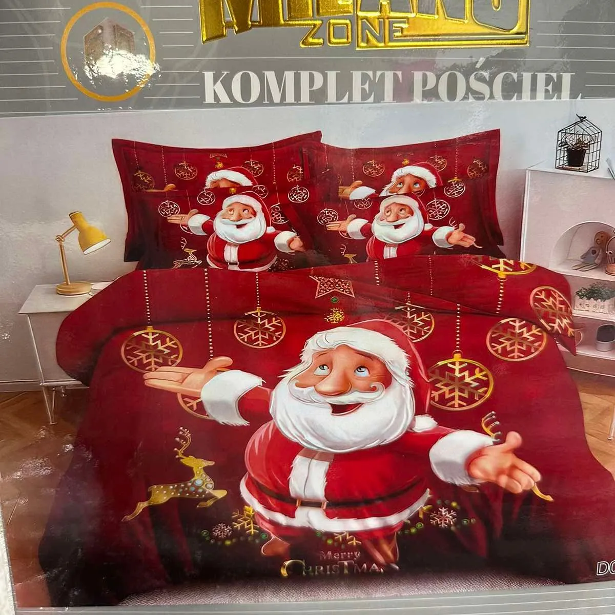 Komplet Pościeli 3CZ 160/200 Milano Zone Santa Claus