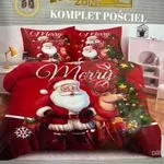 Komplet Pościeli 3el. Milano 160/200 Motyw Świąteczny