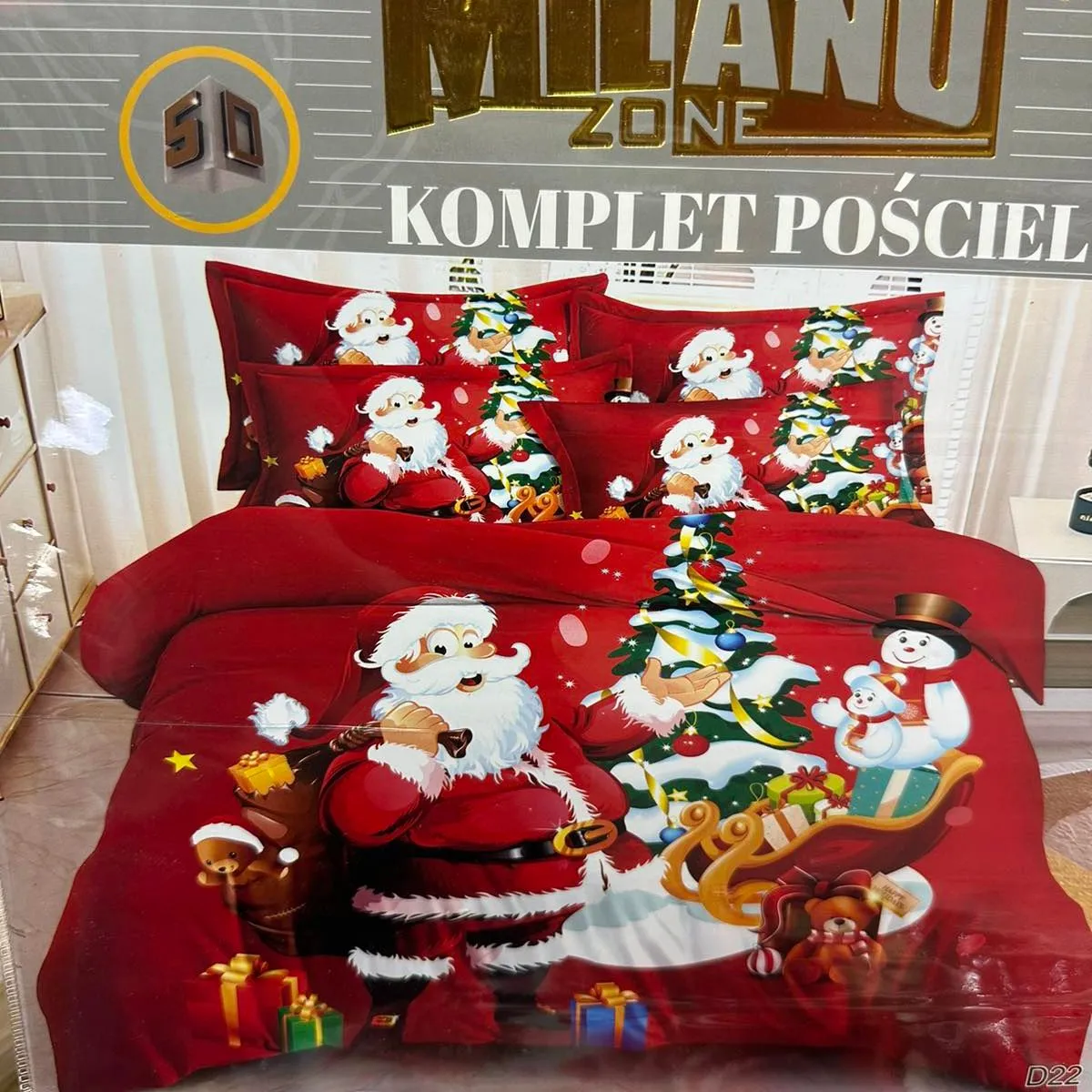 Komplet Pościeli 3cz Milano 160/200 Świąteczny