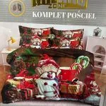Komplet Pościeli 3CZ 160/200 Milano Zone Śnieg Świąteczny
