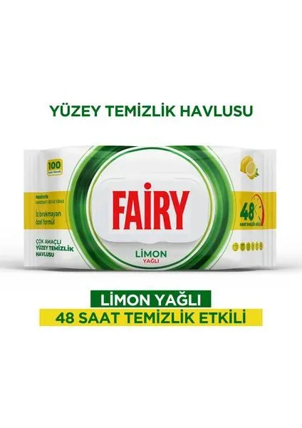 Chusteczki Fairy Limon 48 szt. zapach cytrynowy