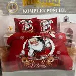 Komplet Pościeli 3CZ 160/200 Milano Santa Claus Merry Christmas