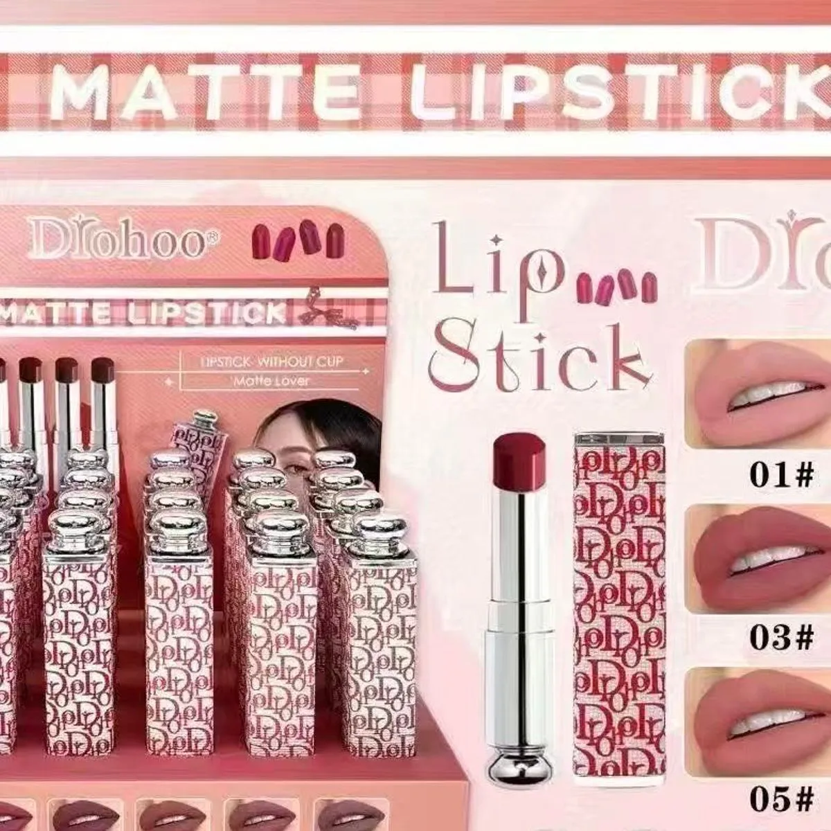 Pomadka matowa DIOHOO Matte Lipstick 24 szt