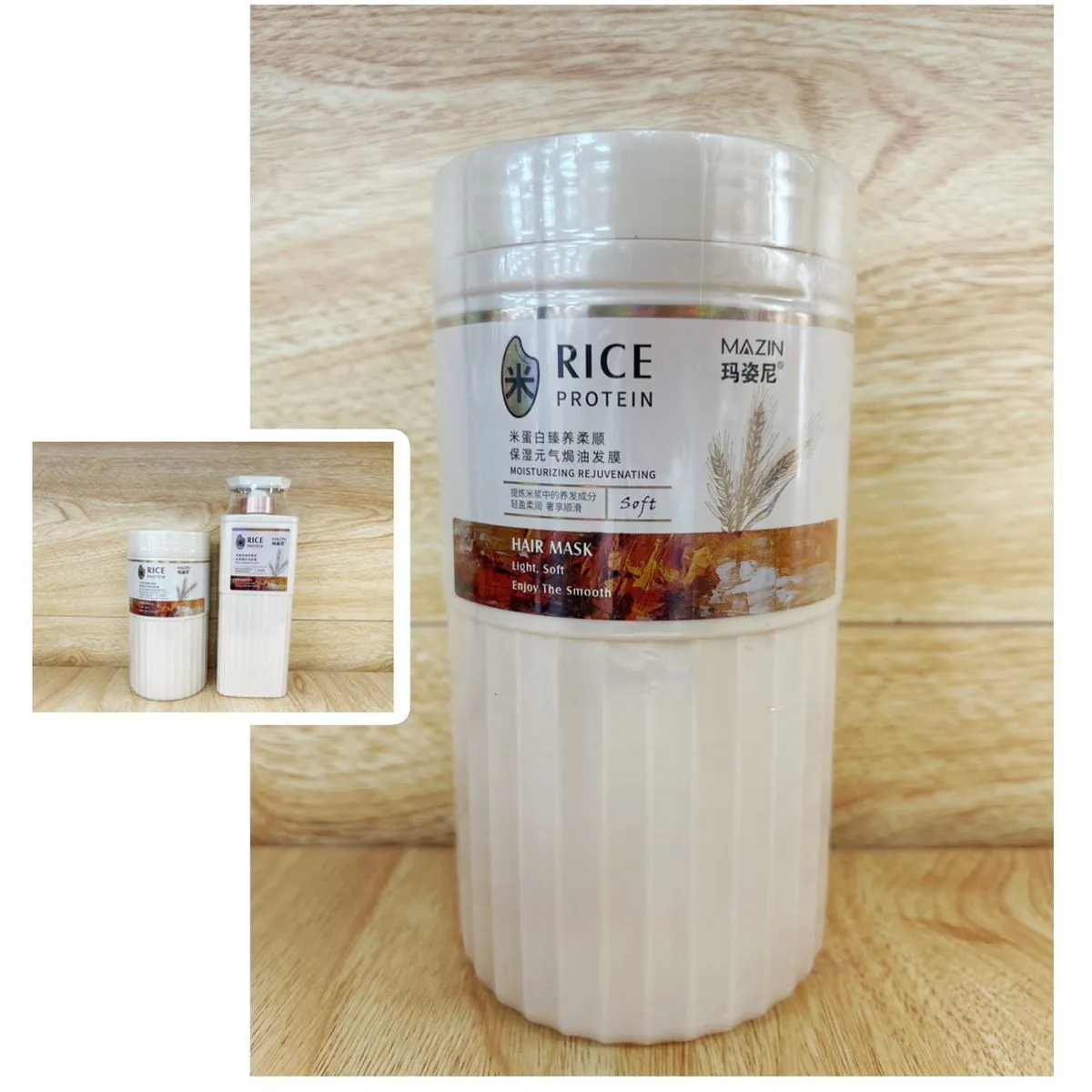 Maska Nawilżająca do Włosów Rice Protein