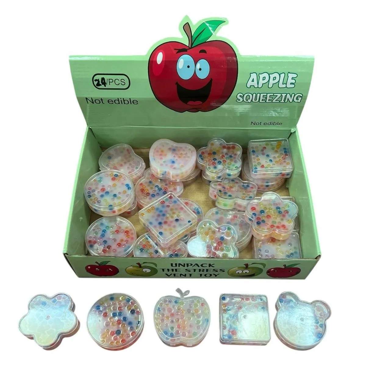 Gniotki Antystresowe Apple Squeezing 24 szt