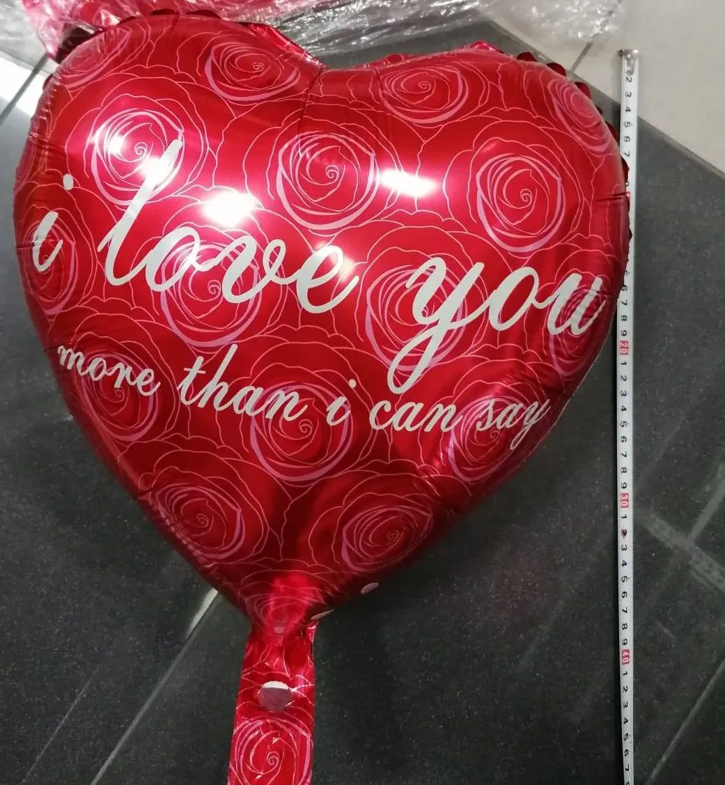 Balon foliowy serce I Love You Walentynki