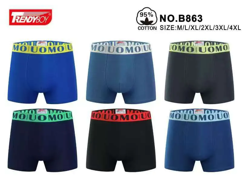 Bokserki męskie Rendboy 6 szt. bawełna 95% S-XXL