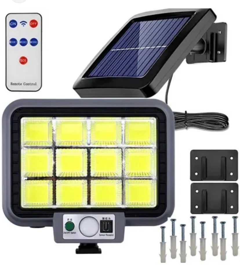 Lampka solarna z pilotem i czujnikiem ruchu