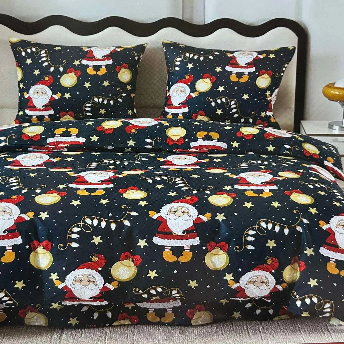 Komplet Pościel 3D Świąteczny 160/200 Santa Claus