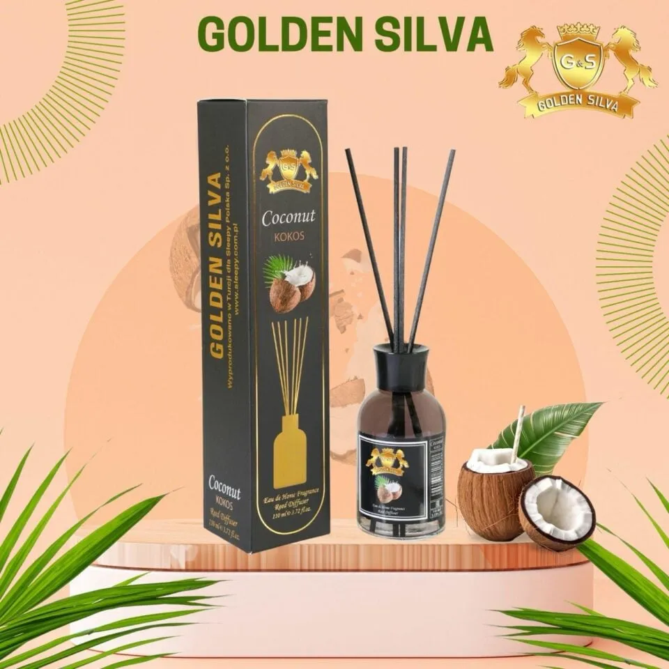 Zapach do domu Golden Silva Kokos z patyczkami 110ml