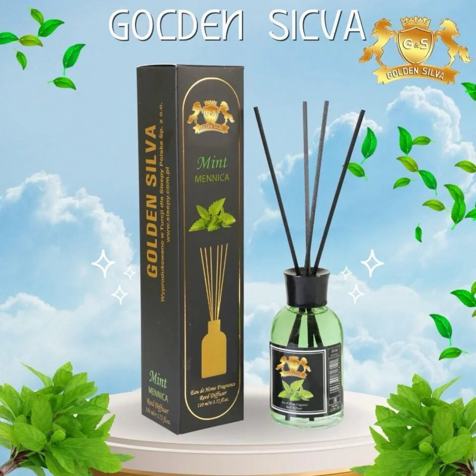 Zapach do domu Golden Silva Mint z patyczkami 110ml