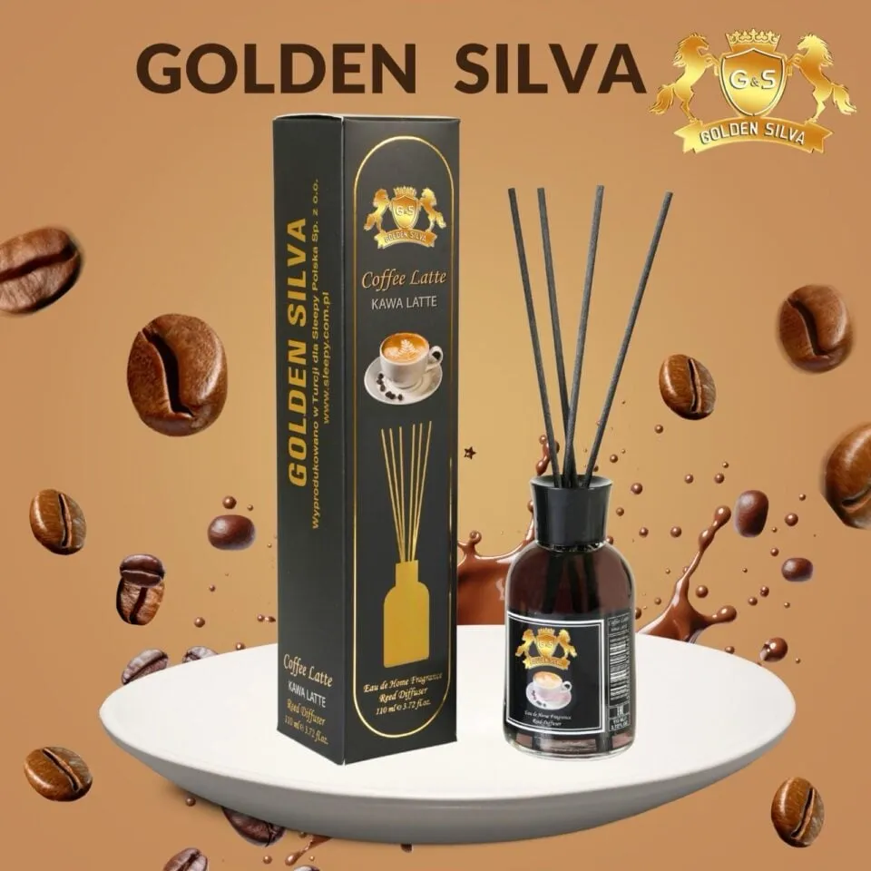 Zapach do domu Golden Silva Coffee Latte 110ml z patyczkami