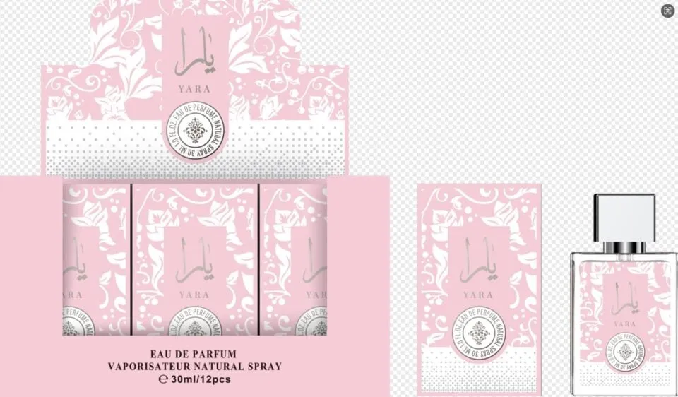 Yara Eau De Parfum Spray 30ml Natural - Różowa, 12 szt.