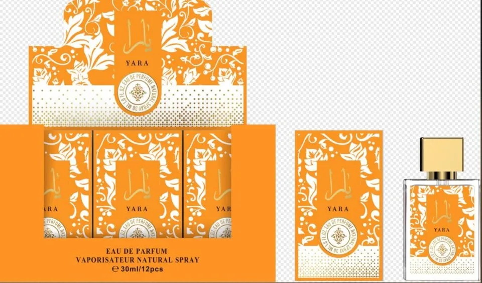Yara Eau De Parfum 30ml Pomarańczowa Woda Perfumowana 12szt