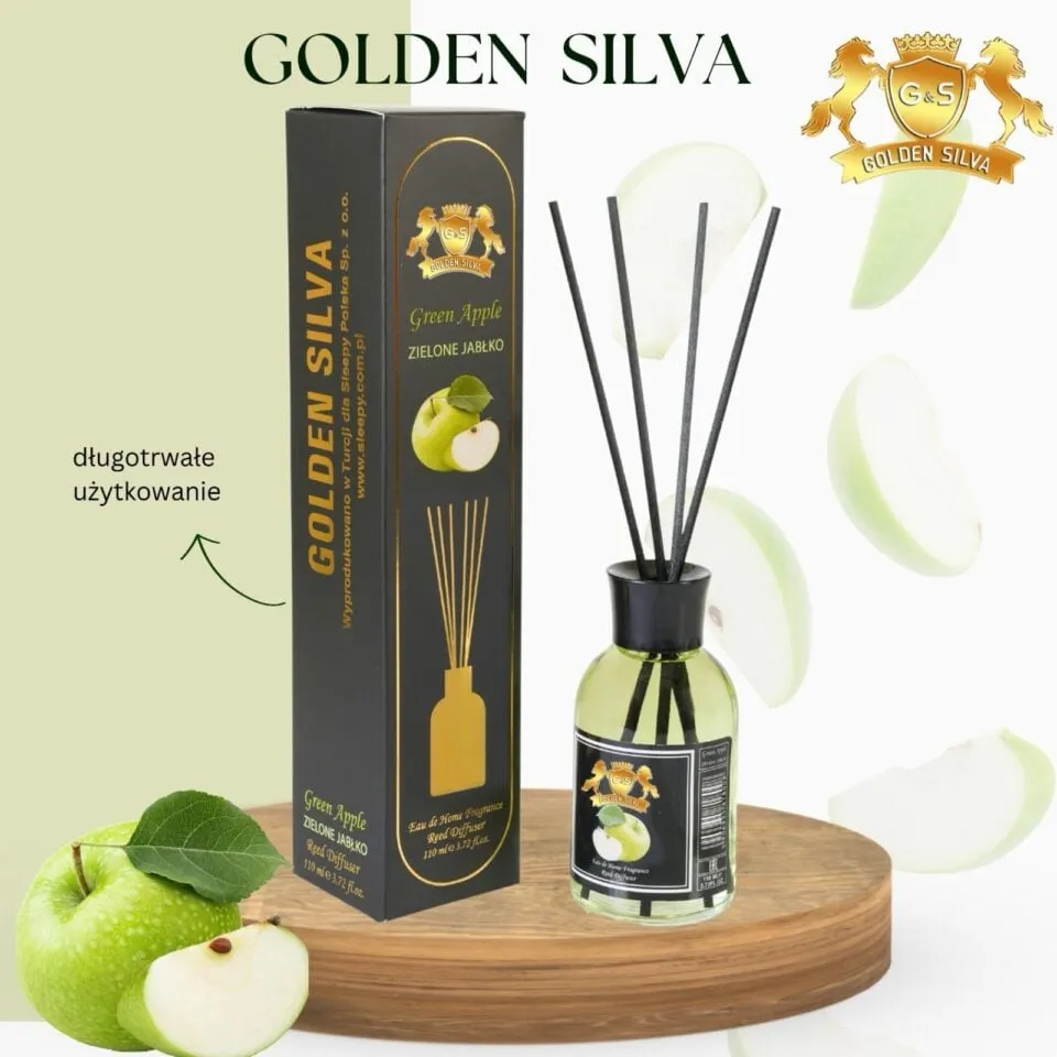 Zapachy do domu z patyczkami Golden Silva Zielone Jabłko 110ml