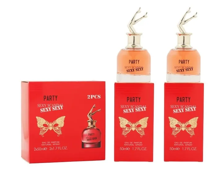 Zestaw Perfum Party Sexy Scandal 2x50ml Czerwony