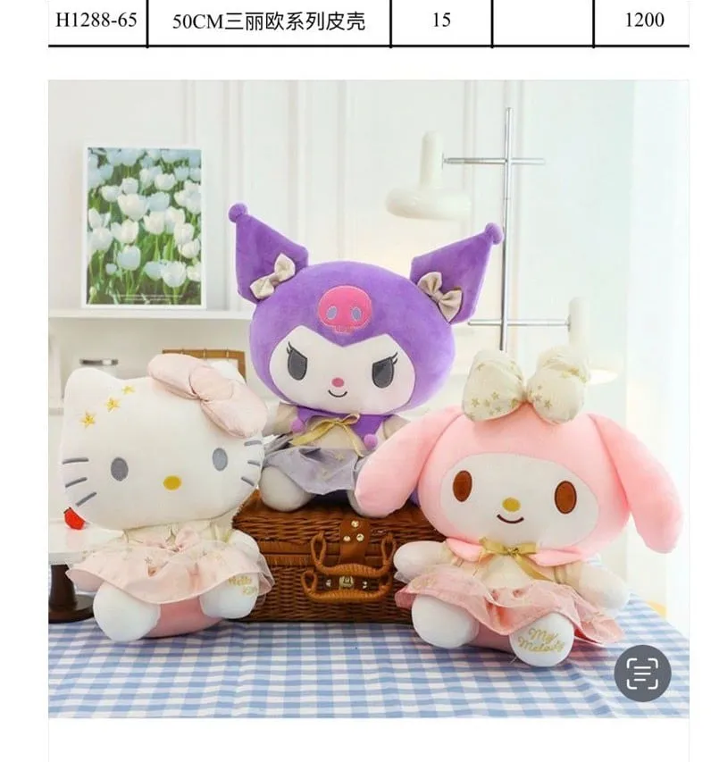 Maskotka Pluszowa 50cm Sanrio Mix Hello Kitty Kuromi My Melody